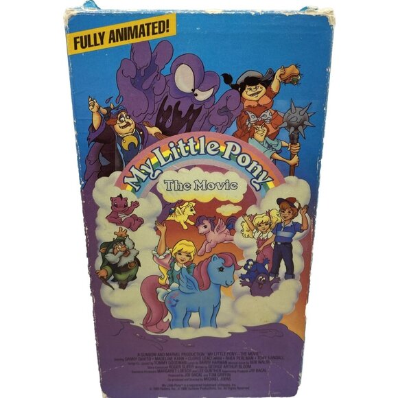 My Little Pony The Movie VHS 1986 Vestron Video Children’s Animated Cartoon Rare - Picture 1 of 11